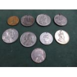 A COLLECTION OF NINE ROYAL FAMILY CORONATION AND JUBILEE MEDALS FOR EDWARD VII AND GEORGE V