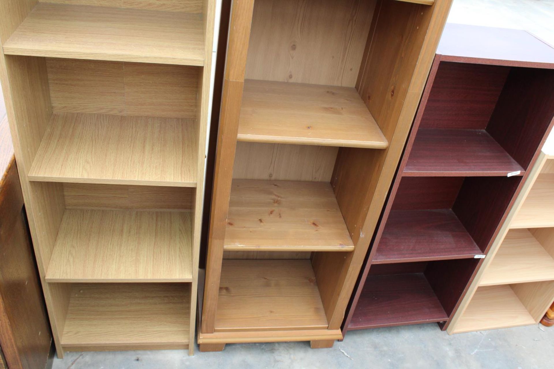 FOUR VARIOUS OPEN DISPLAY SHELVES - Image 4 of 4