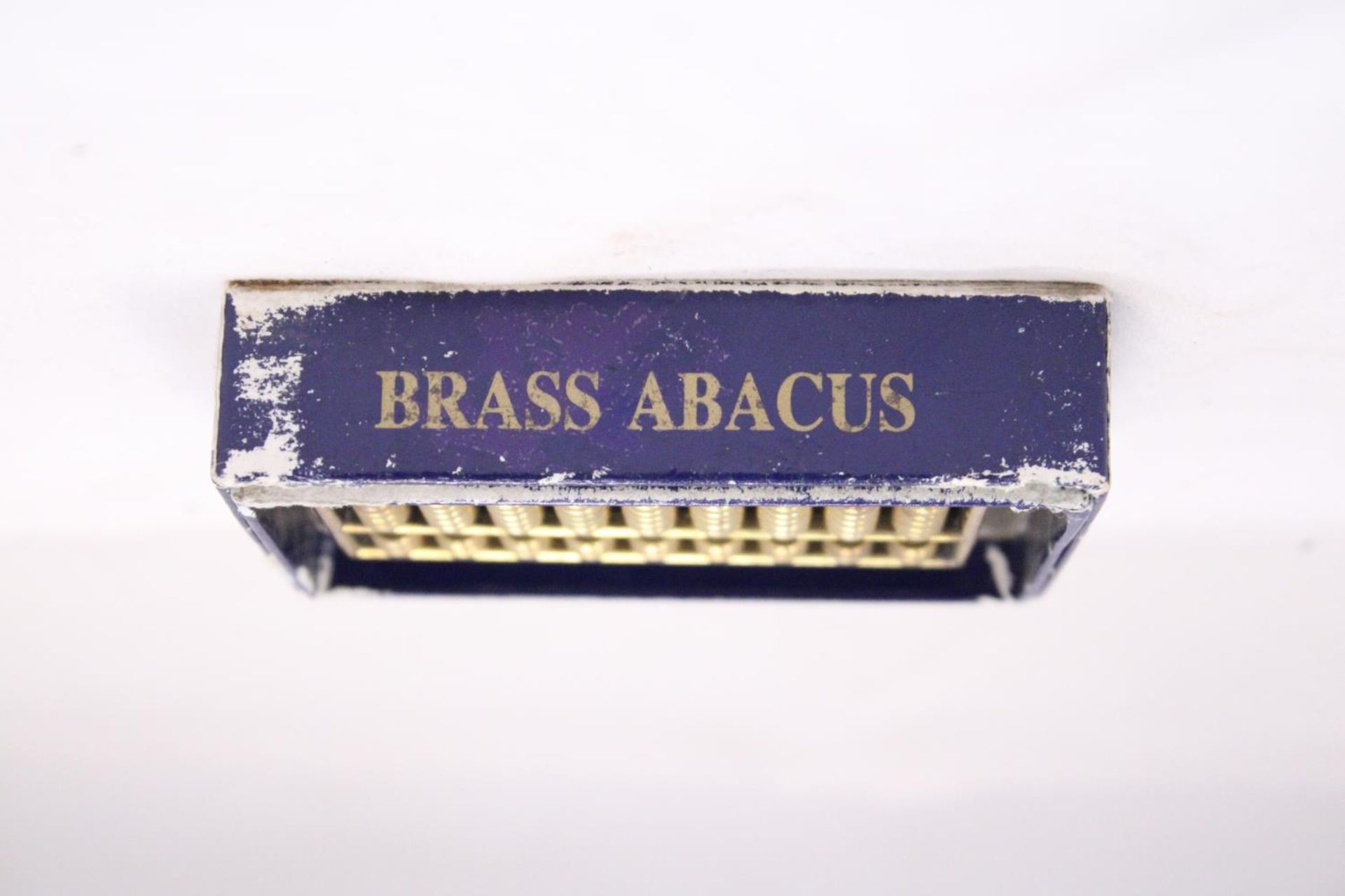 A SMALL VINTAGE HEAVY BRASS ABACUS - Image 4 of 4