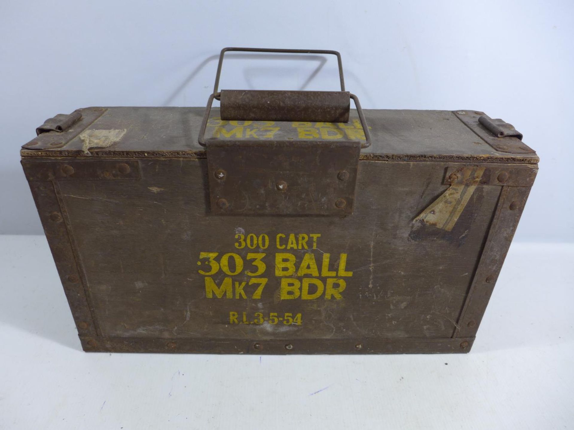 A .303 BULLET AMMUNITION BOX