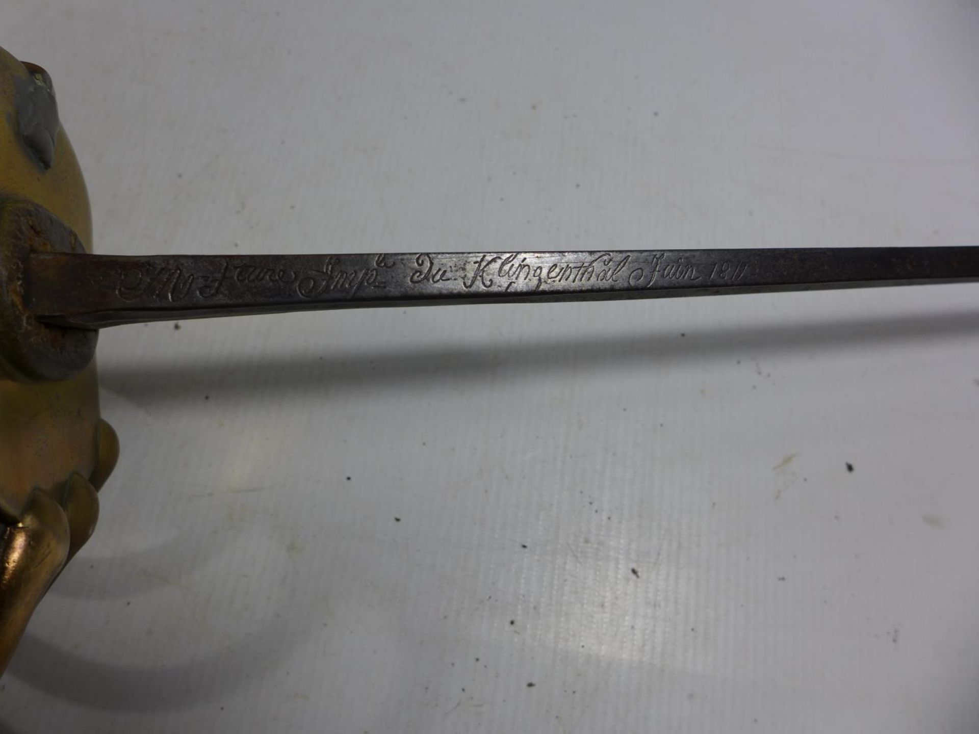 AN EARLY 19TH CENTURY IMPERIAL FRENCH CURASSIERS TROOPERS SWORD - Bild 6 aus 10