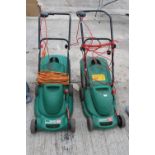 TWO QUALCAST ELECTRIC LAWN MOWERS