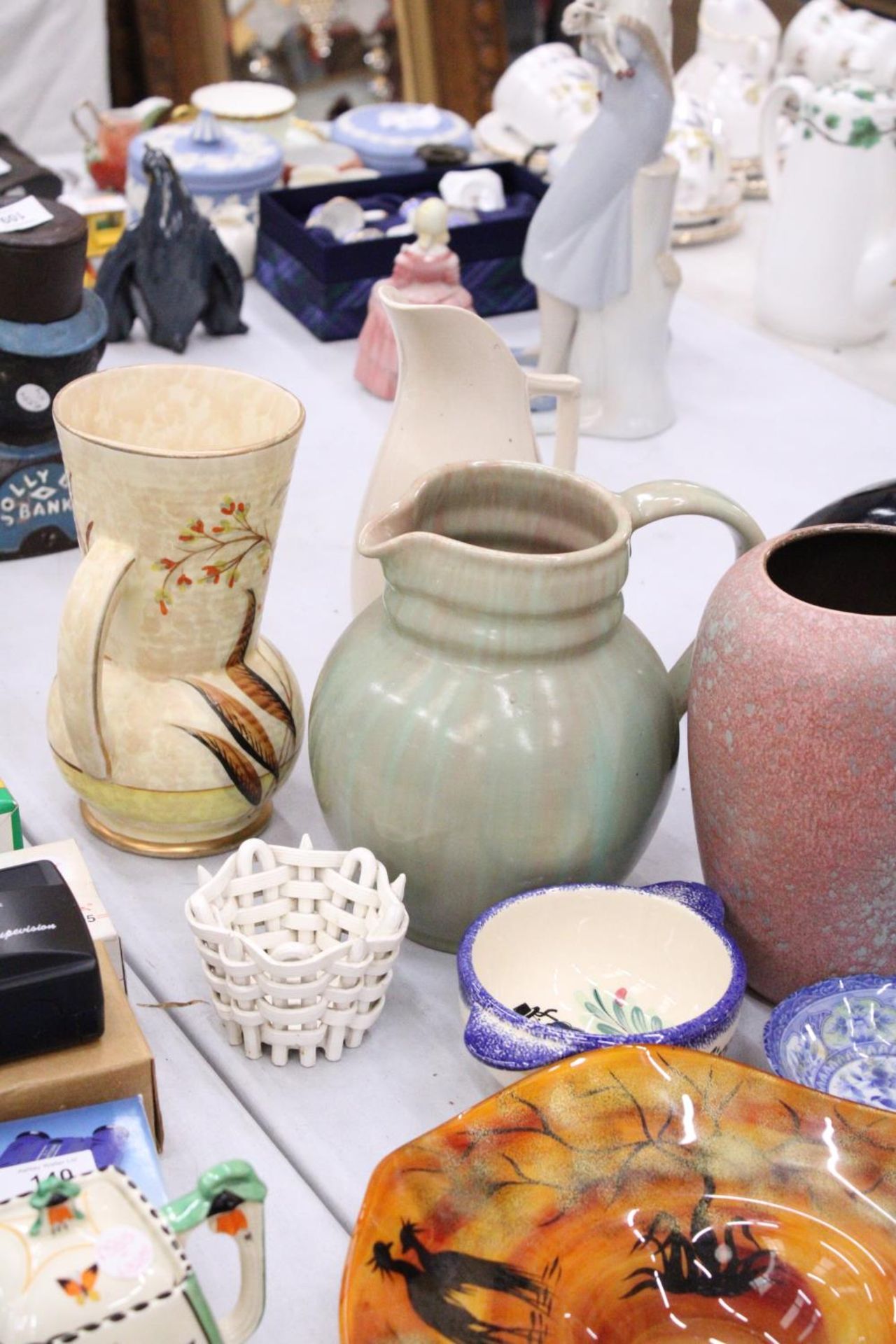 A LARGE MIXED LOT OF CERAMICS TO INCLUDE A AUTHUR WOOD JUG, SCHEURICH, ROYAL STAFFORDSHIRE POTTERY - Image 3 of 5