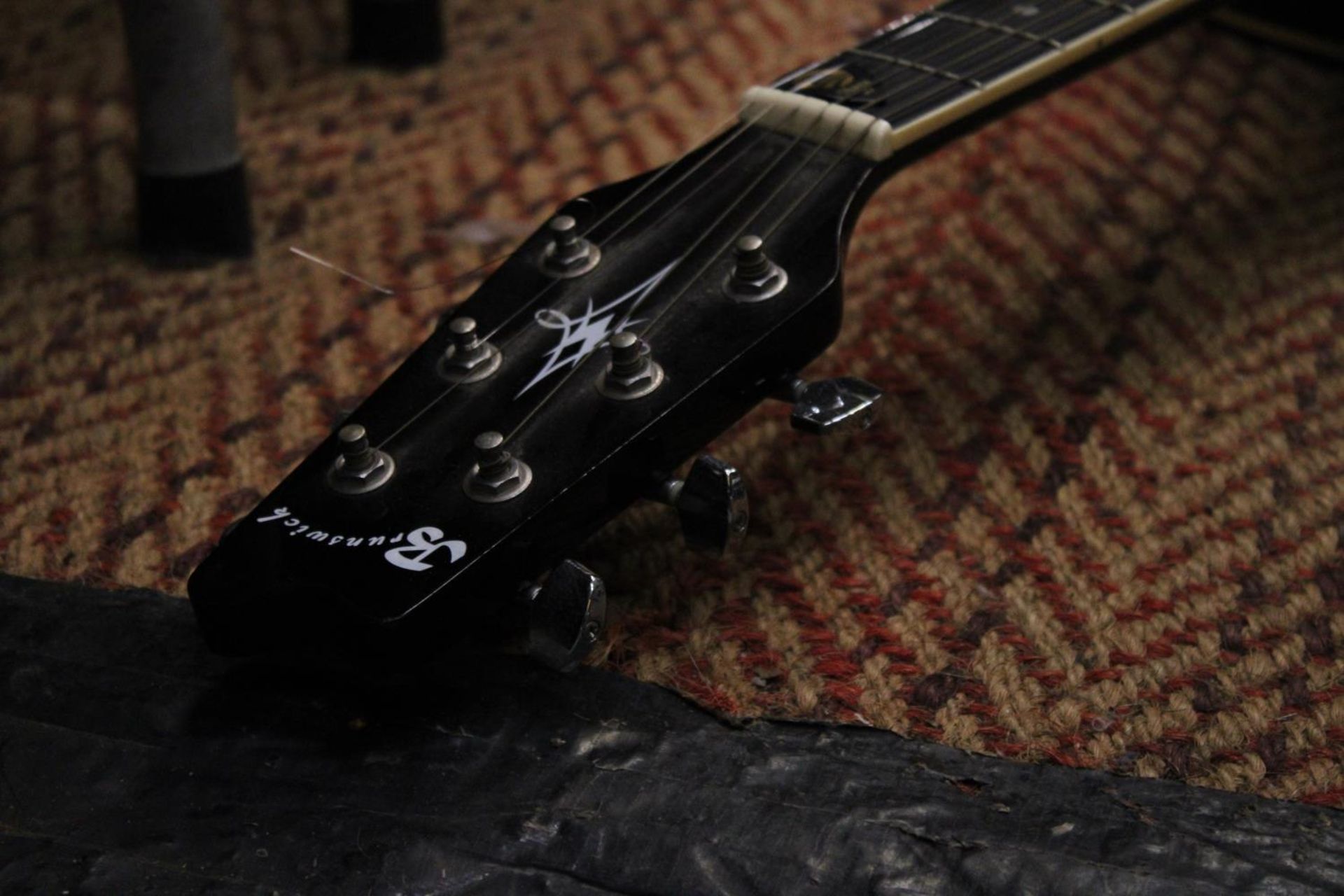 A "BRUNSWICK" BLACK RODEO ACCOUSTIC GUITAR - Image 5 of 5