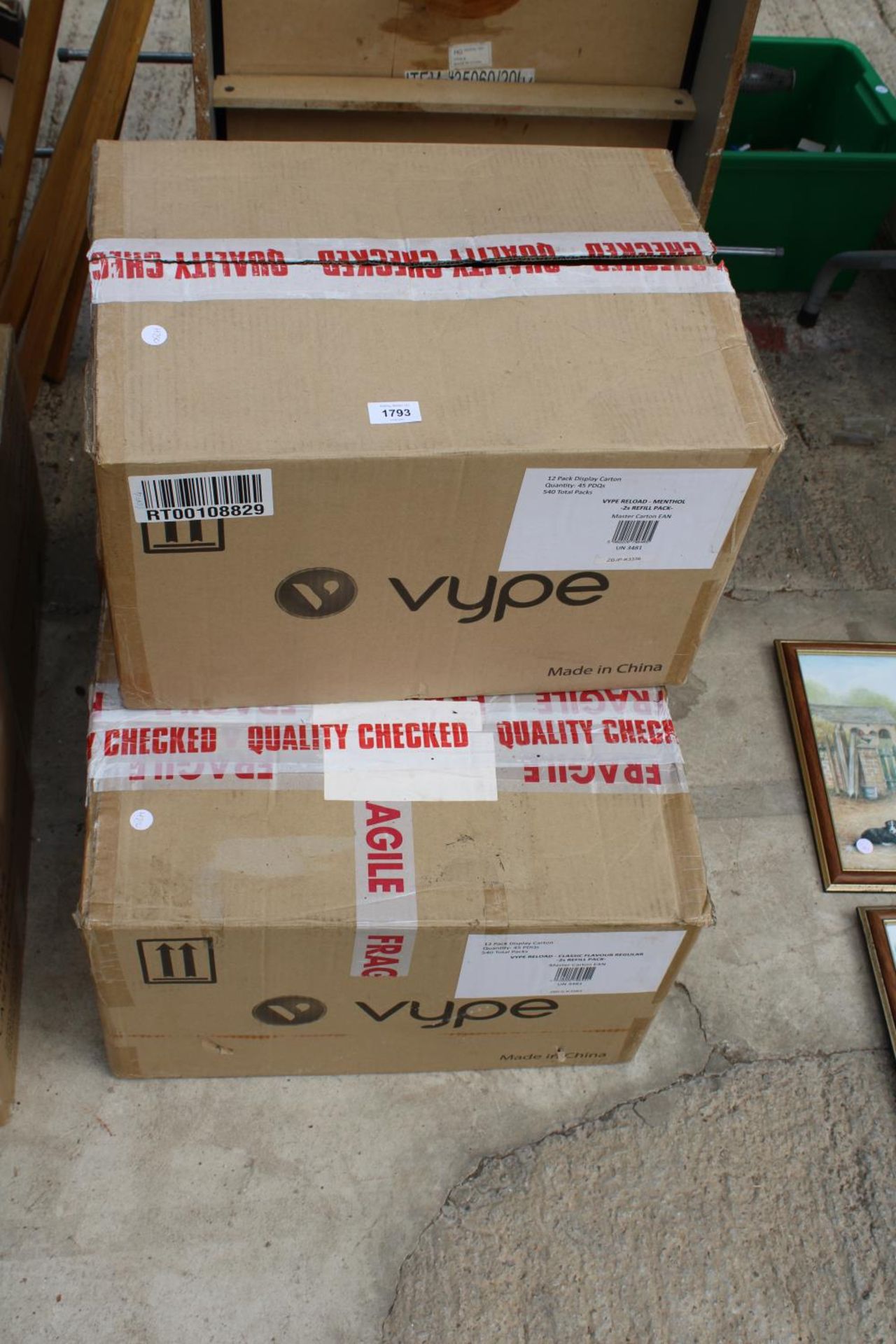 A LARGE QUANTITY OF VYPE E-CIGARETTES