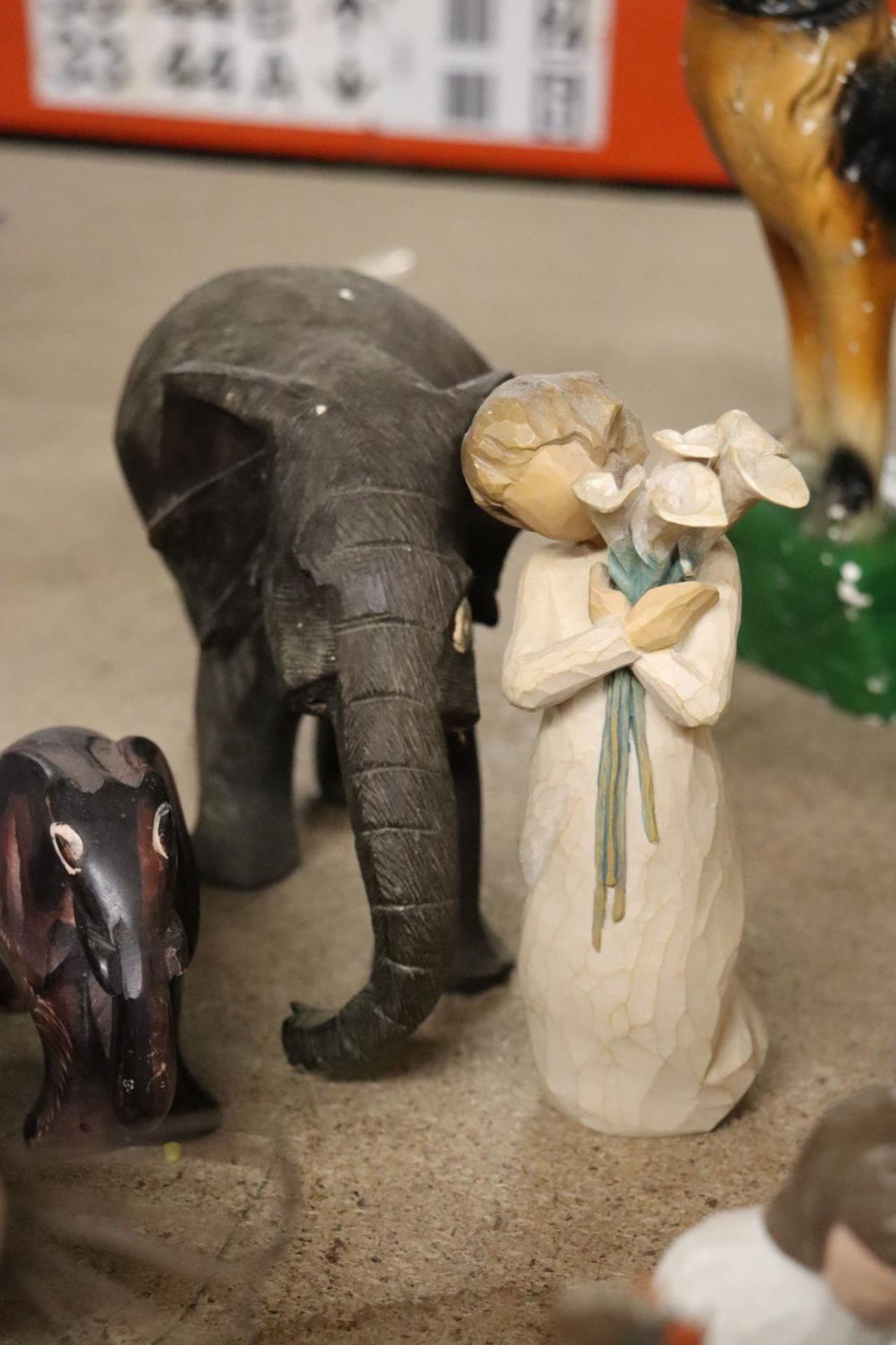 A COLLECTION OF ELEPHANTS AND THREE WILLOW TREE FIGURES - Image 6 of 6