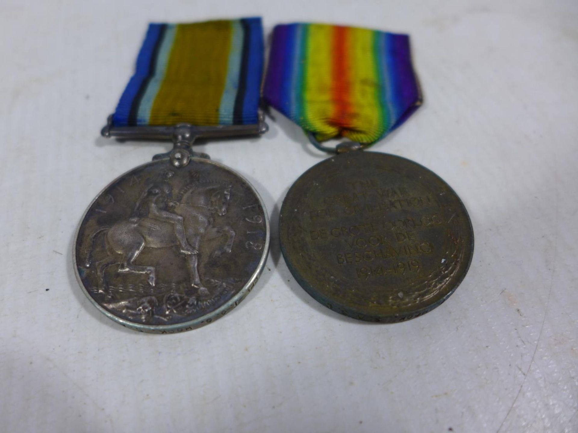 A WORLD WAR I MEDAL PAIR AWARDED TO CORPORAL J HOOK S.A.S.C - Image 2 of 2