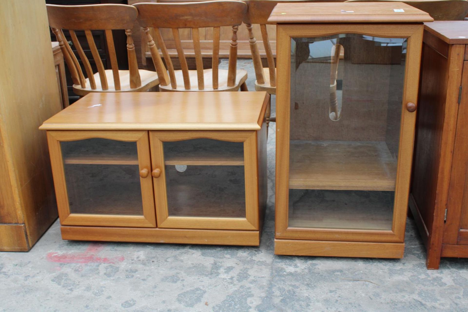 A RETRO TEAK SUTCLIFFE CABINET AND STAND - Image 2 of 2