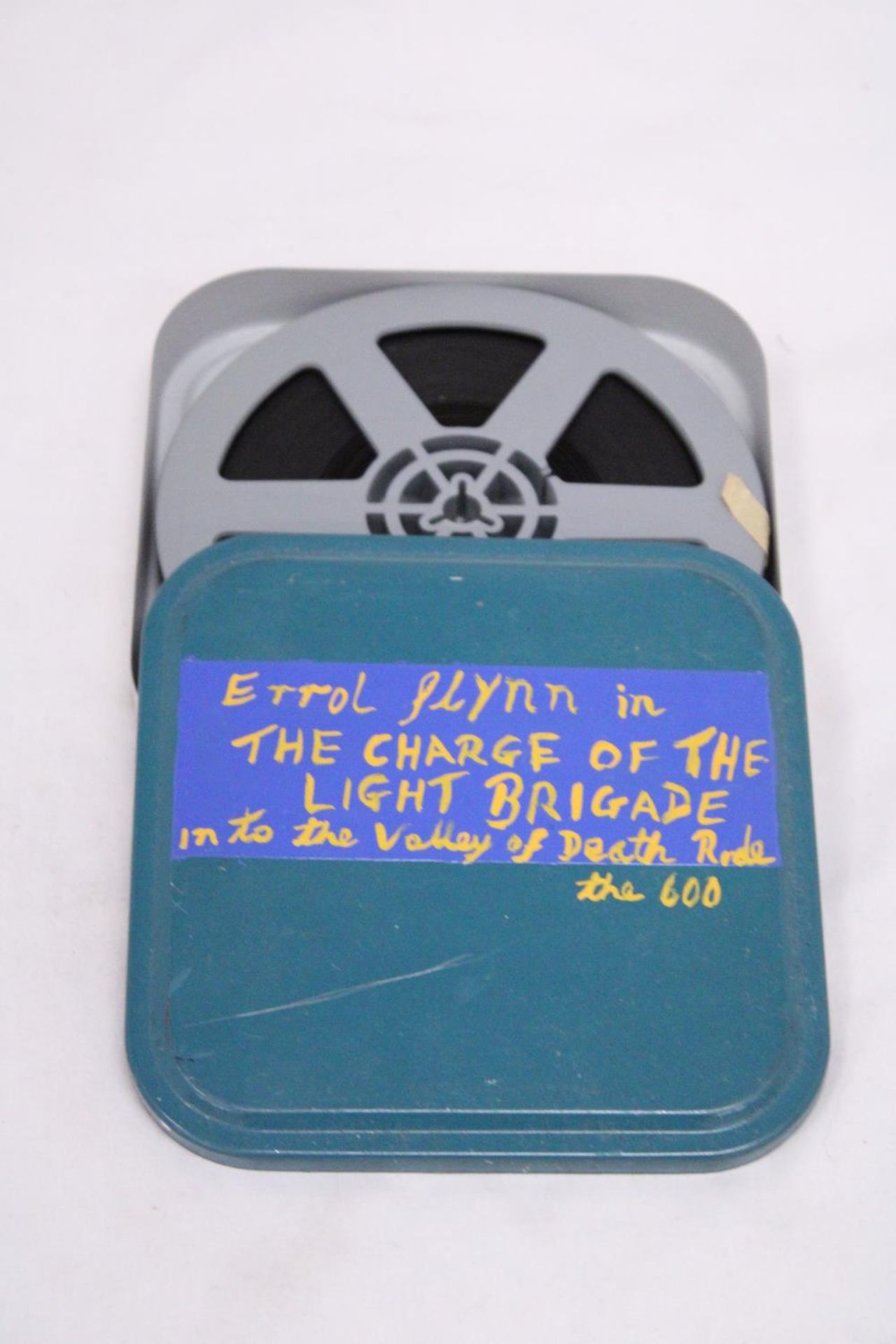 A RARE TINNED TAPE OF ERROL FLYNN IN 'THE CHARGE OF THE LIGHT BRIGADE'