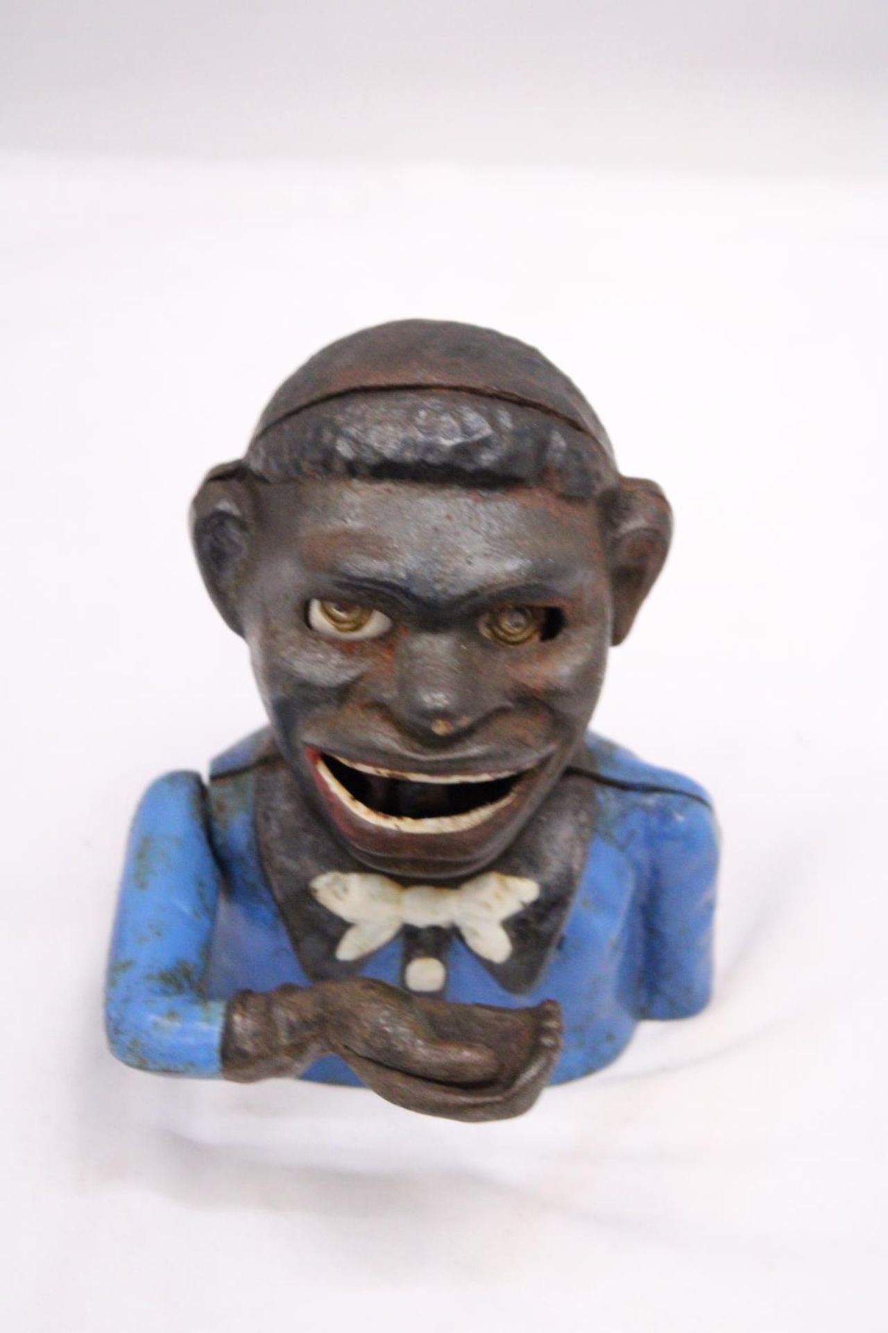 A VINTAGE CAST IRON AFRICAN AMERICAN MECHANICAL BANK - Image 5 of 5