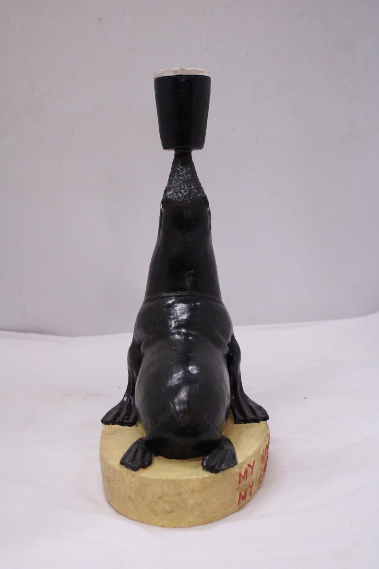 A MY GOODNESS MY GUINESS ADVERTISING RESIN SEAL APPROXIMATELY 11.5" TALL - Image 3 of 5