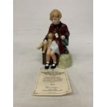 A ROYAL DOULTON FIGURE WITH CERTIFICATE "CHILDREN OF THE BLITZ - THE GIRL EVACUEE" HN 3203 LIMITED