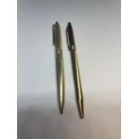 TWO GOLD PLATED PENS
