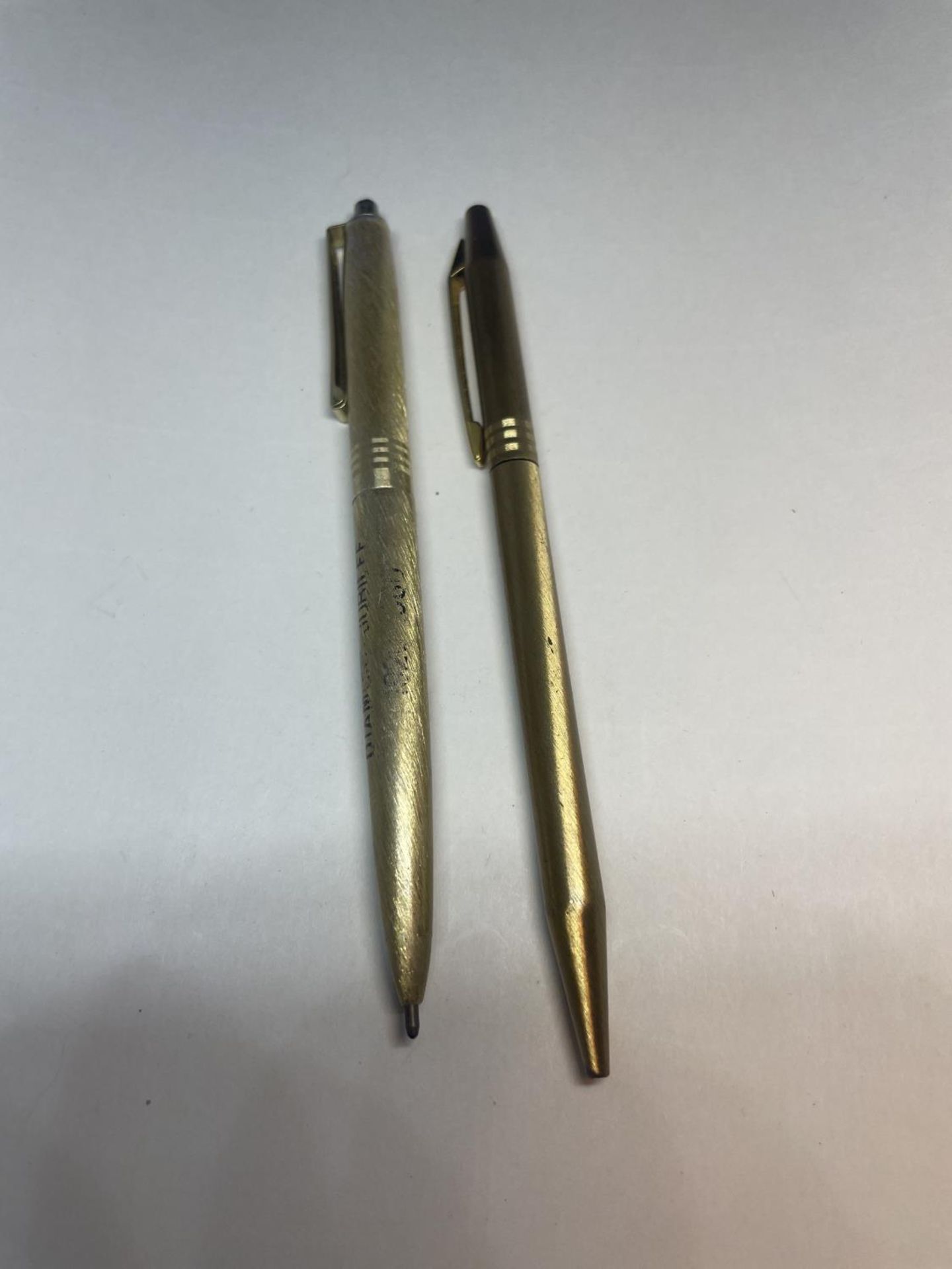 TWO GOLD PLATED PENS