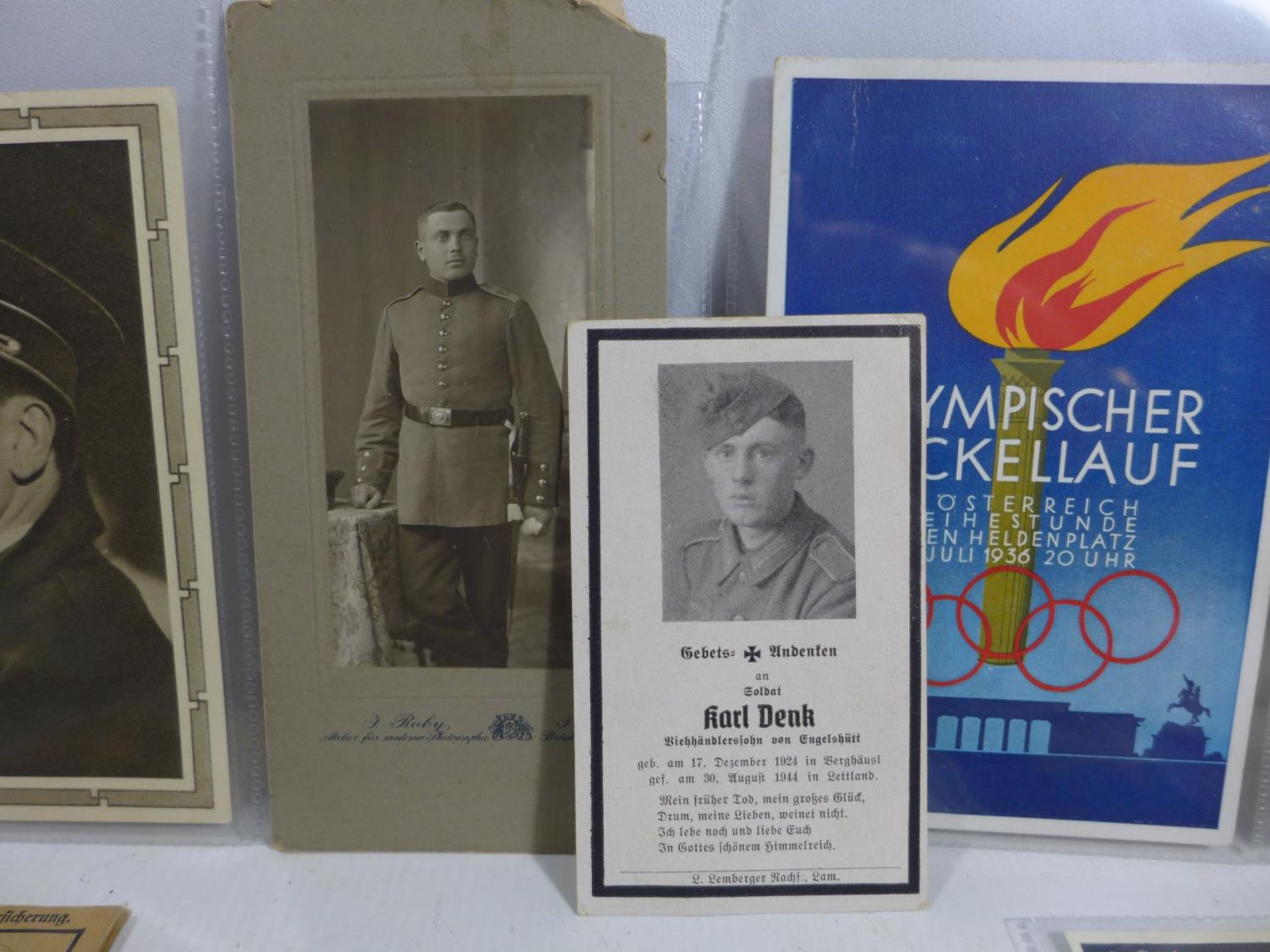 A COLLECTION OF NAZI GERMANY EPHEMERA TO INCLUDE PHOTOGRAPHS, INVALIDENVERS CARDS ETC - Image 4 of 4