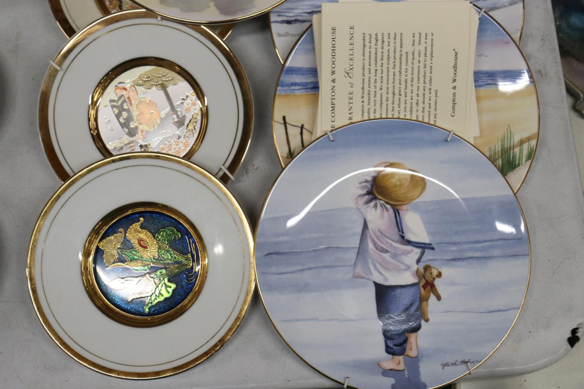 A COLLECTION OF THIRTEEN CABINET PLATES TO INCLUDE DOGS AND CHILDREN, SOME WITH CERTIFICATES - Bild 4 aus 4