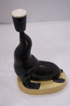 A MY GOODNESS MY GUINESS ADVERTISING RESIN SEAL APPROXIMATELY 11.5" TALL