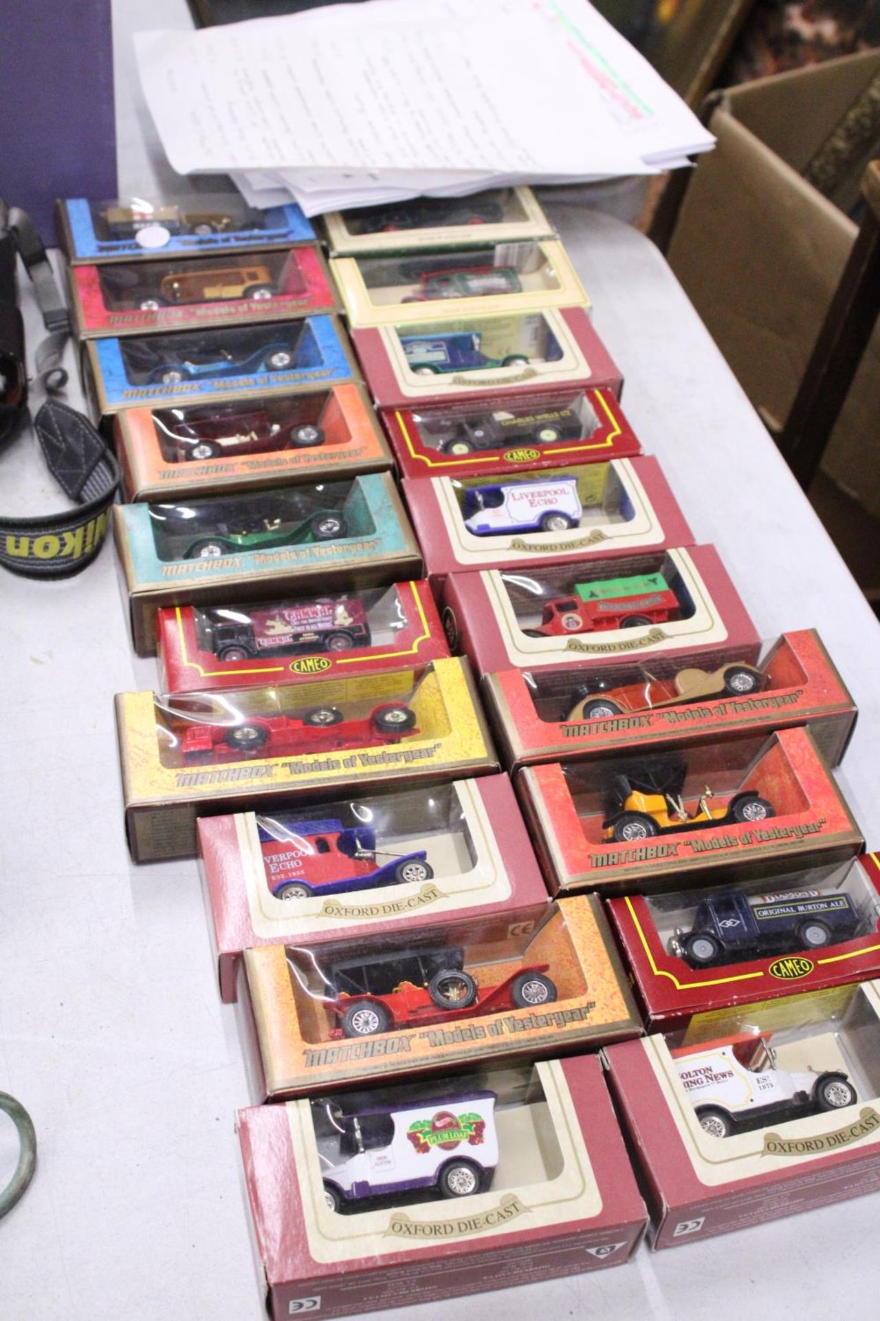 TWENTY BOXED MATCHBOX AND OXFORD DIE-CAST CARS