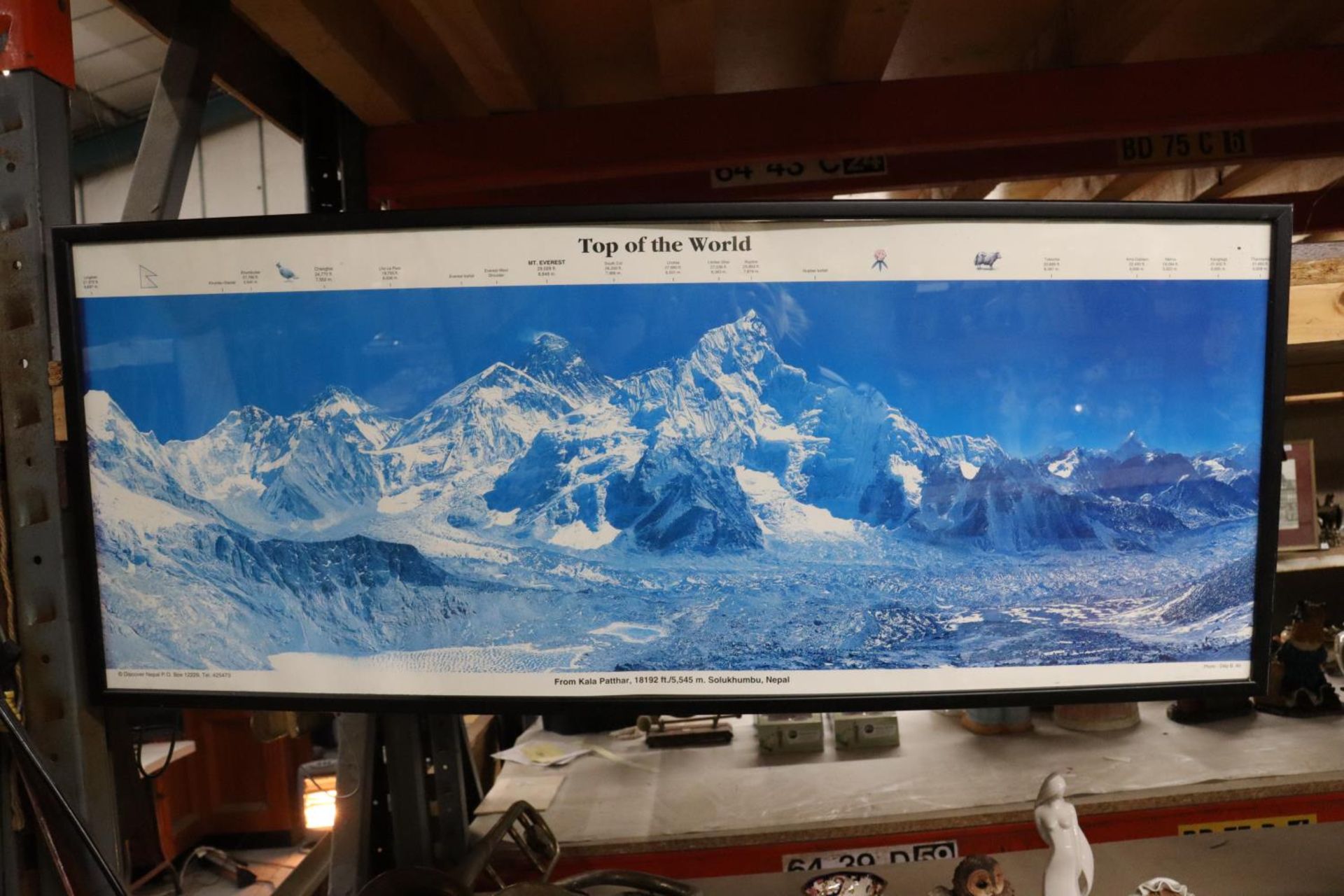 A PRINT OF EVEREST, 'TOP OF THE WORLD'