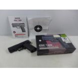 A BOXED AS NEW CM125 AIRSOFT 6MM ELECTRIC BB PISTOL LENGTH 20CM
