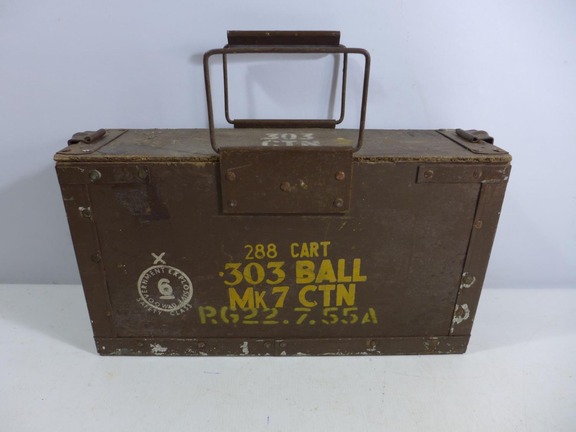 A .303 BULLET AMMUNITION BOX
