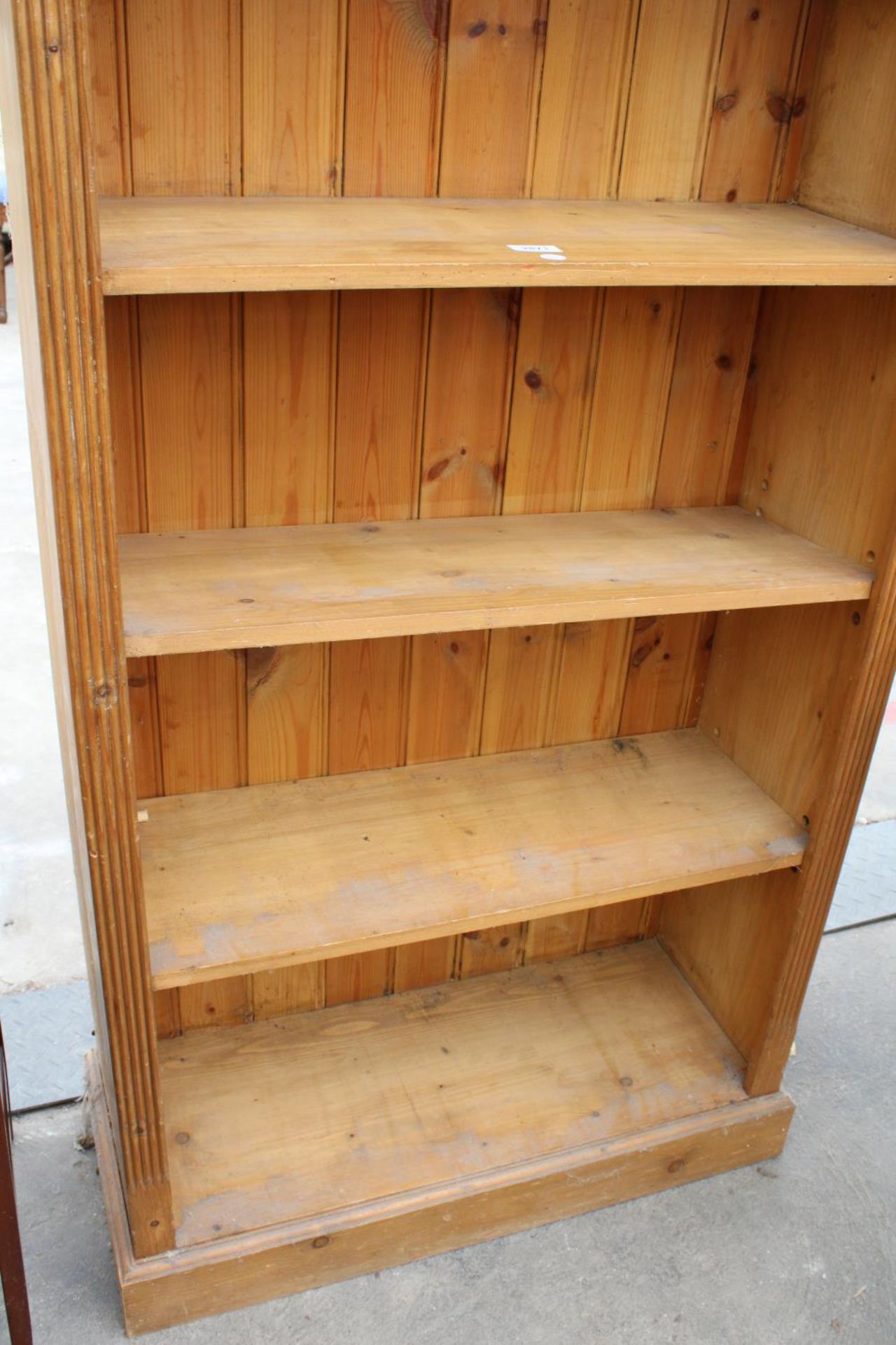 A MODERN PINE FIVE TIER OPEN BOOKCASE, 34.5" WIDE - Image 3 of 3