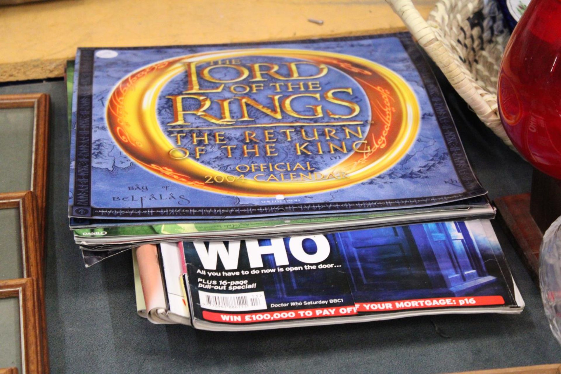 A QUANTITY OF RADIO TIMES MAGAZINES WITH A FURTHER THREE LORD OF THE RINGS CALENDARS
