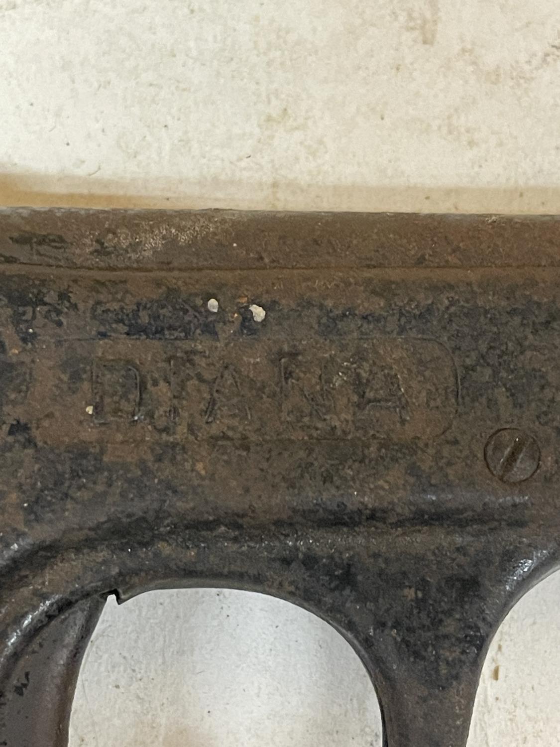 A PRE-WAR GERMAN DIANA FIRST MODEL .177 CALIBRE TIN PLATE AIR PISTOL 14.5CM BARREL, LENGTH 20CM (A/ - Image 3 of 4