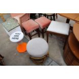 FIVE VARIOUS STOOLS