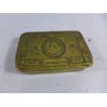 A WORLD WAR I PRINCESS MARY BRASS BOX DATED 1914