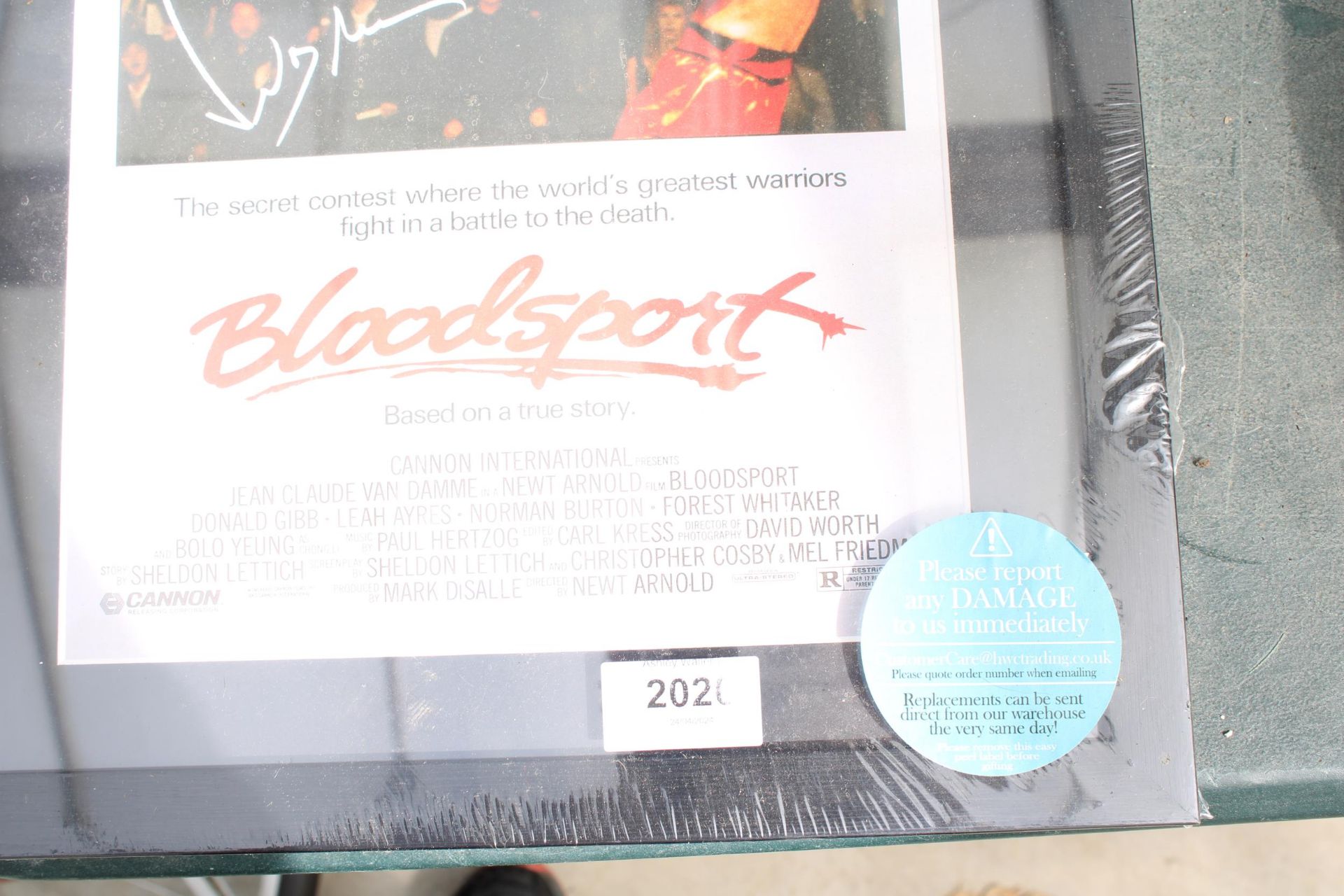 AN AS NEW FRAMED BLOODSPORT PRINT - Image 3 of 3