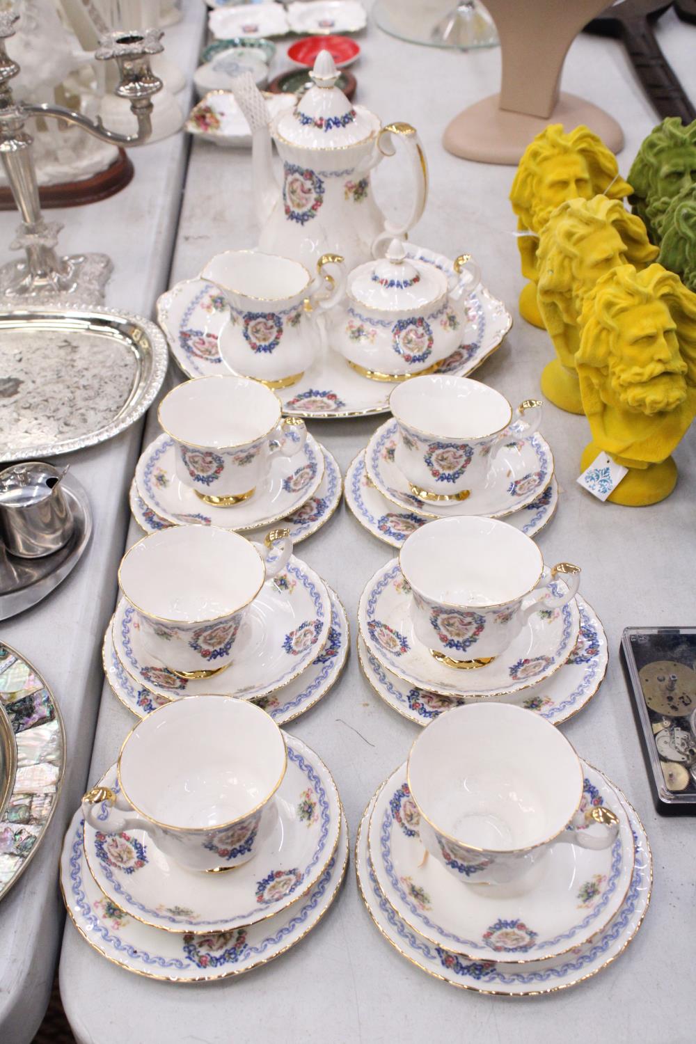 A 'DUCHESS ANNA TEA SERVICE, THE DUKE OF BEDFORD, WOBURN ABBEY', PRIVATE COLLECTION, COFFEE SET TO
