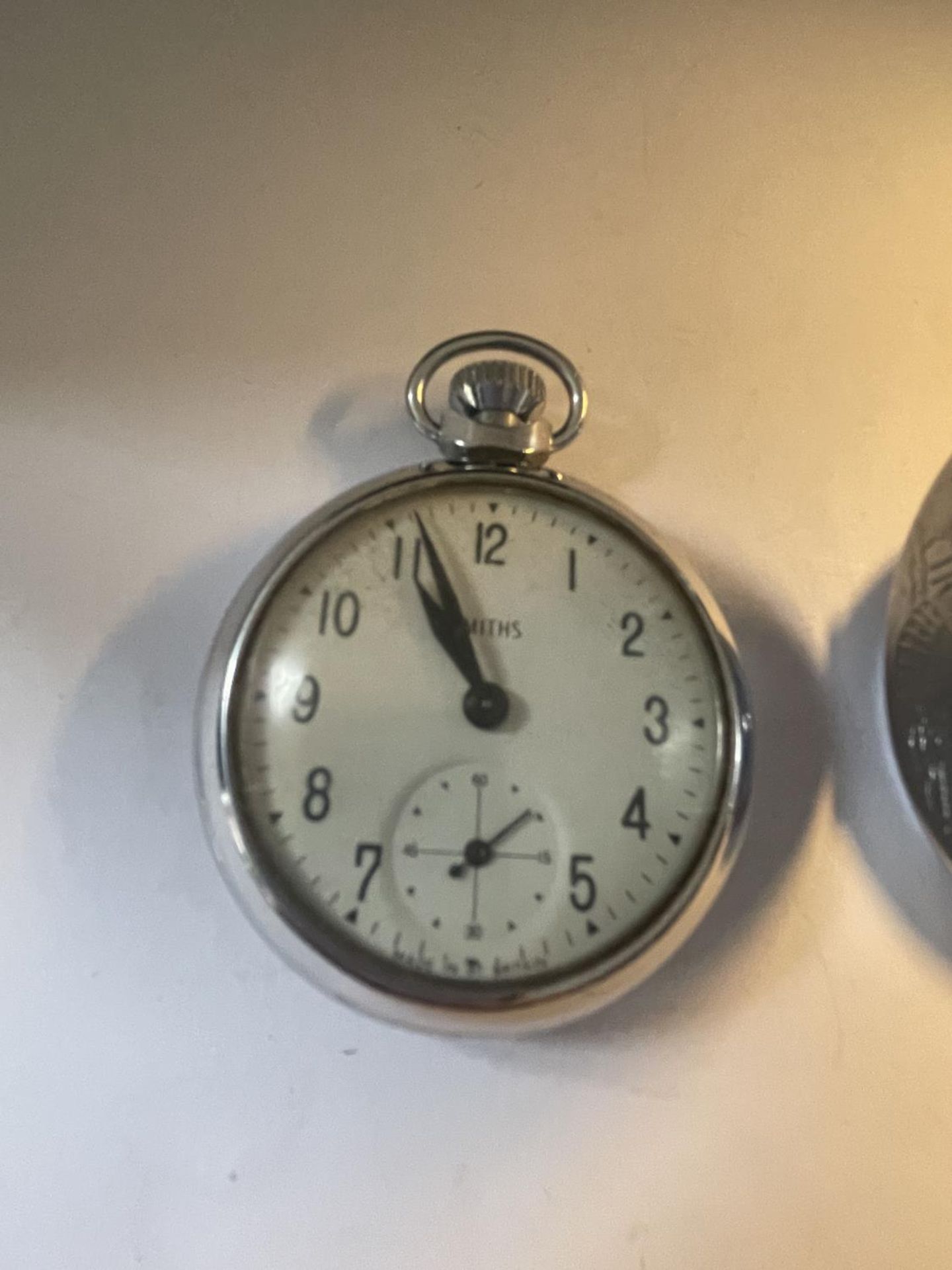 TWO CHROME POCKET WATCHES - Image 2 of 4