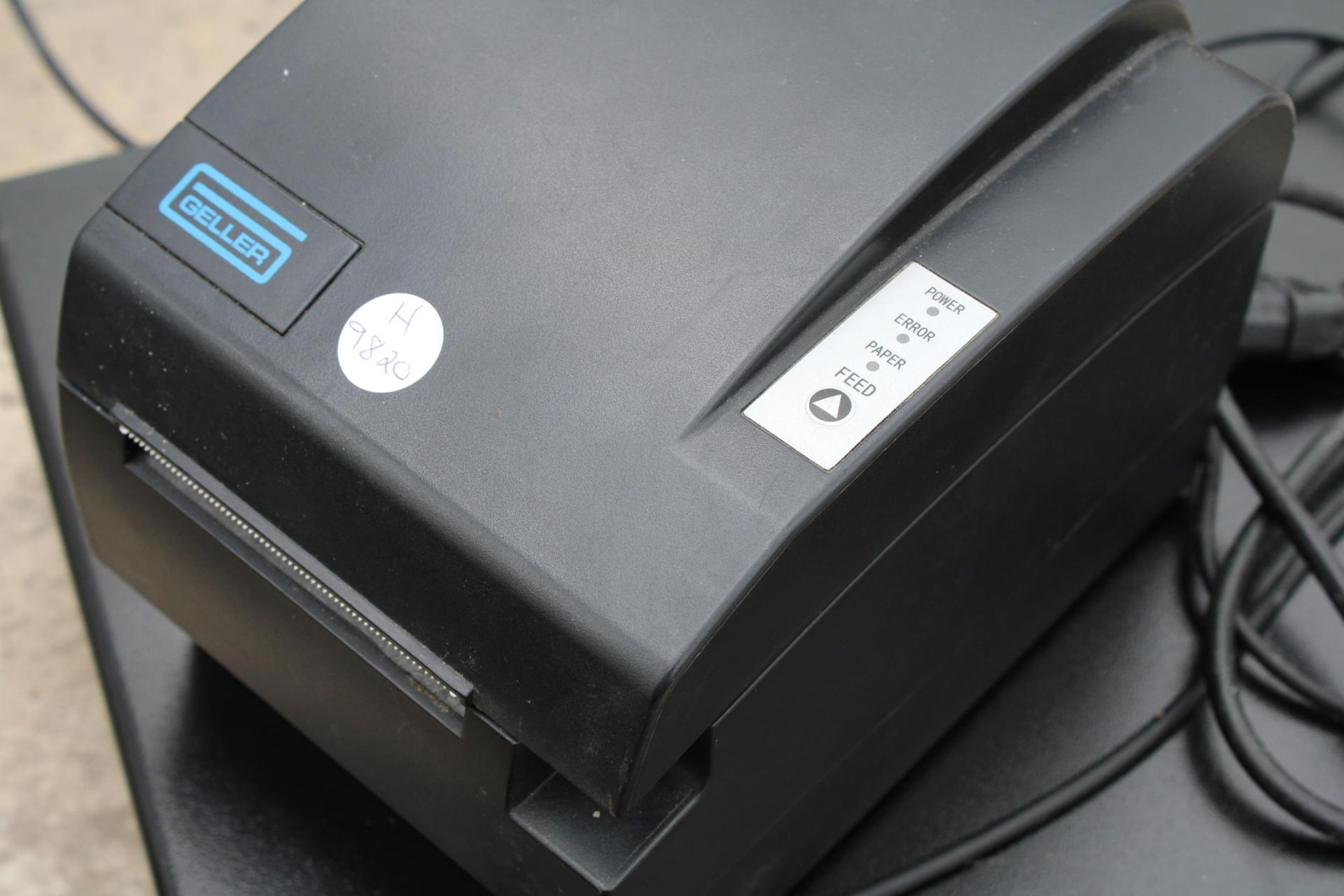 TWO ITEMS TO INCLUDE A CASH TILL AND A GELLER RECEIPT PRINTER - Image 3 of 4