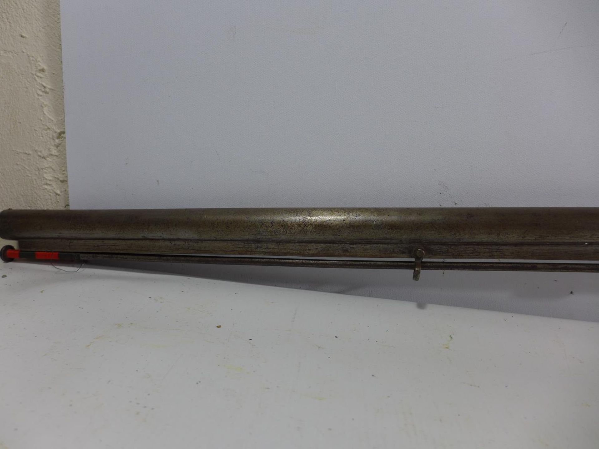 A PERCUSSION CAP 16 BORE SHOT GUN, 86CM BARREL, LENGTH 129CM - Image 6 of 8