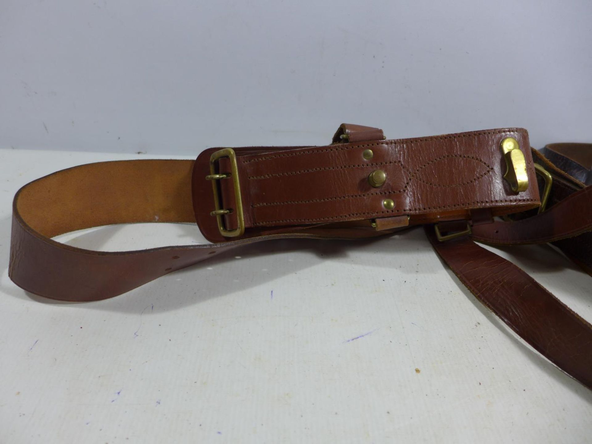TWO MILITARY SAM BROWNE BELTS - Image 3 of 3