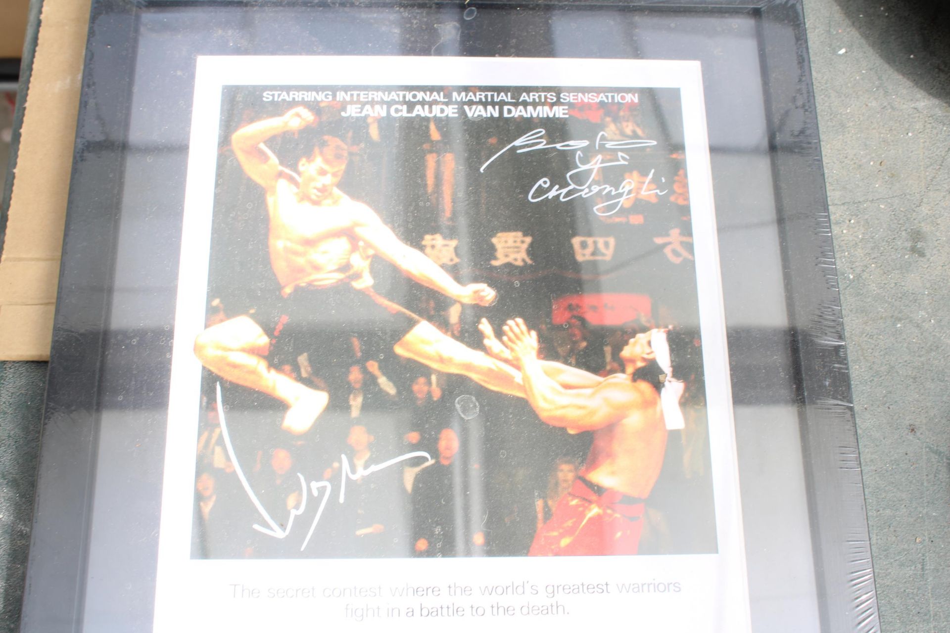 AN AS NEW FRAMED BLOODSPORT PRINT - Image 2 of 3