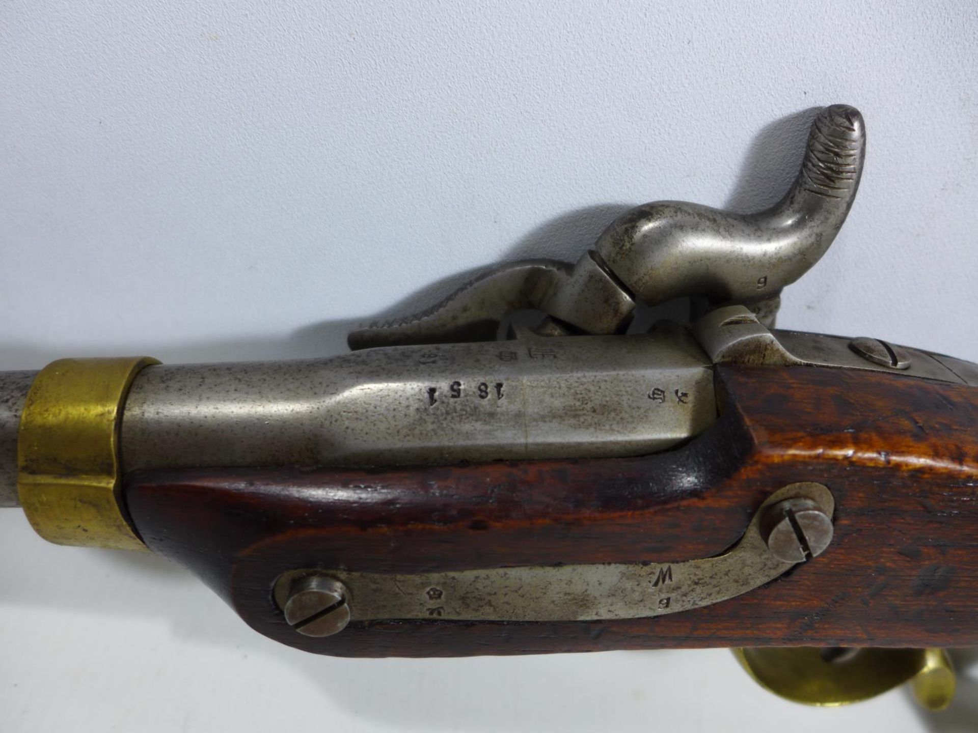 A REPLICA NON FIRING POTSDAM PERCUSSION PISTOL, 22CM BARREL, LENGTH 39CM - Image 4 of 9