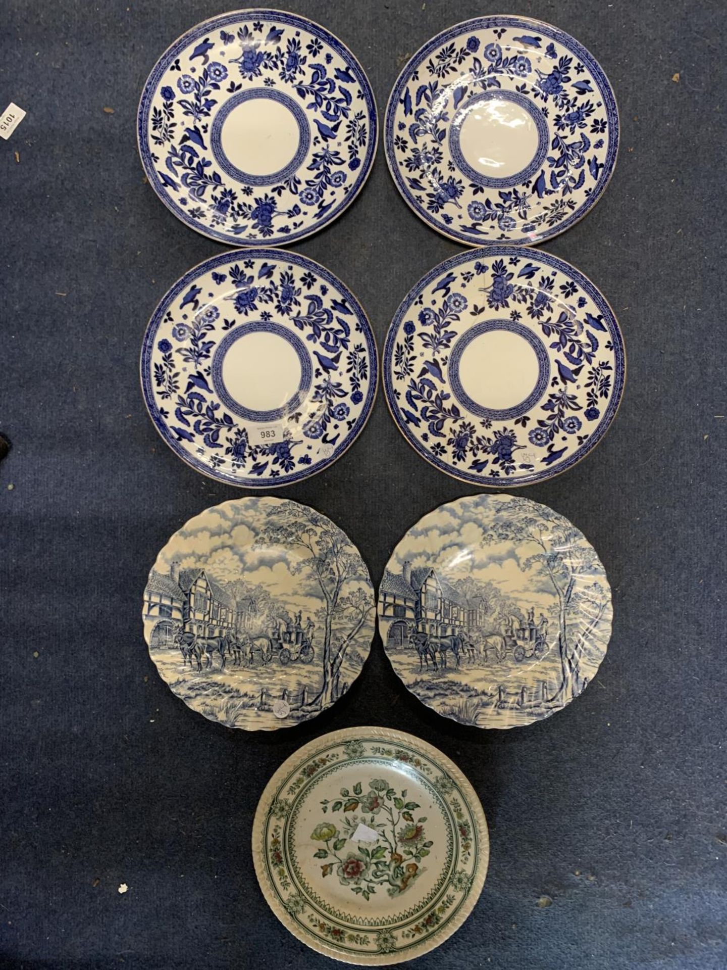 A COLLECTION OF CABINET PLATES TO INCLUDE COAL POR, ETC