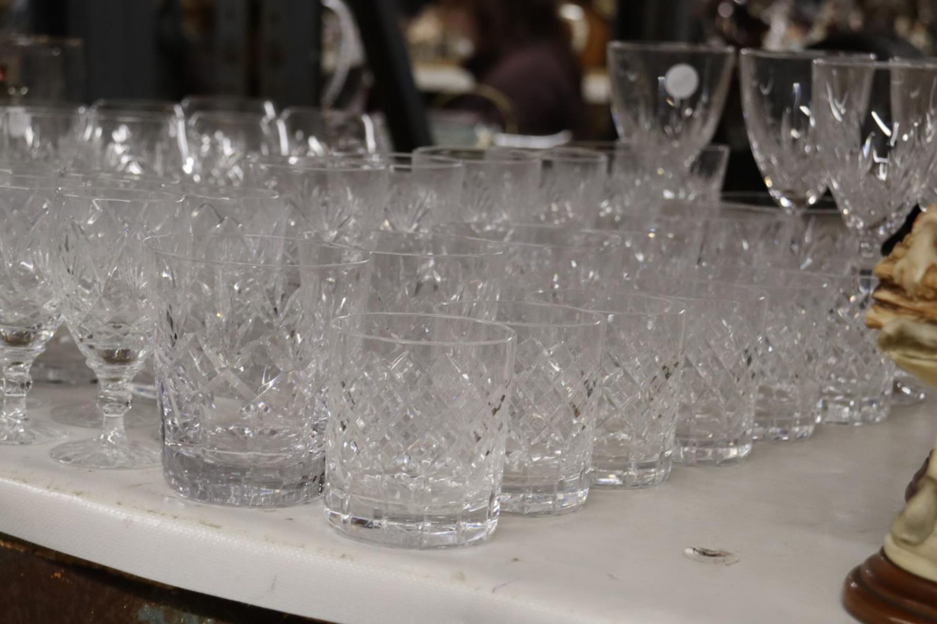 A LARGE QUANTITY OF DRINKING GLASSES TO INCLUDE BRANDY, SHERRY, WHISKEY, ETC., - Image 5 of 6