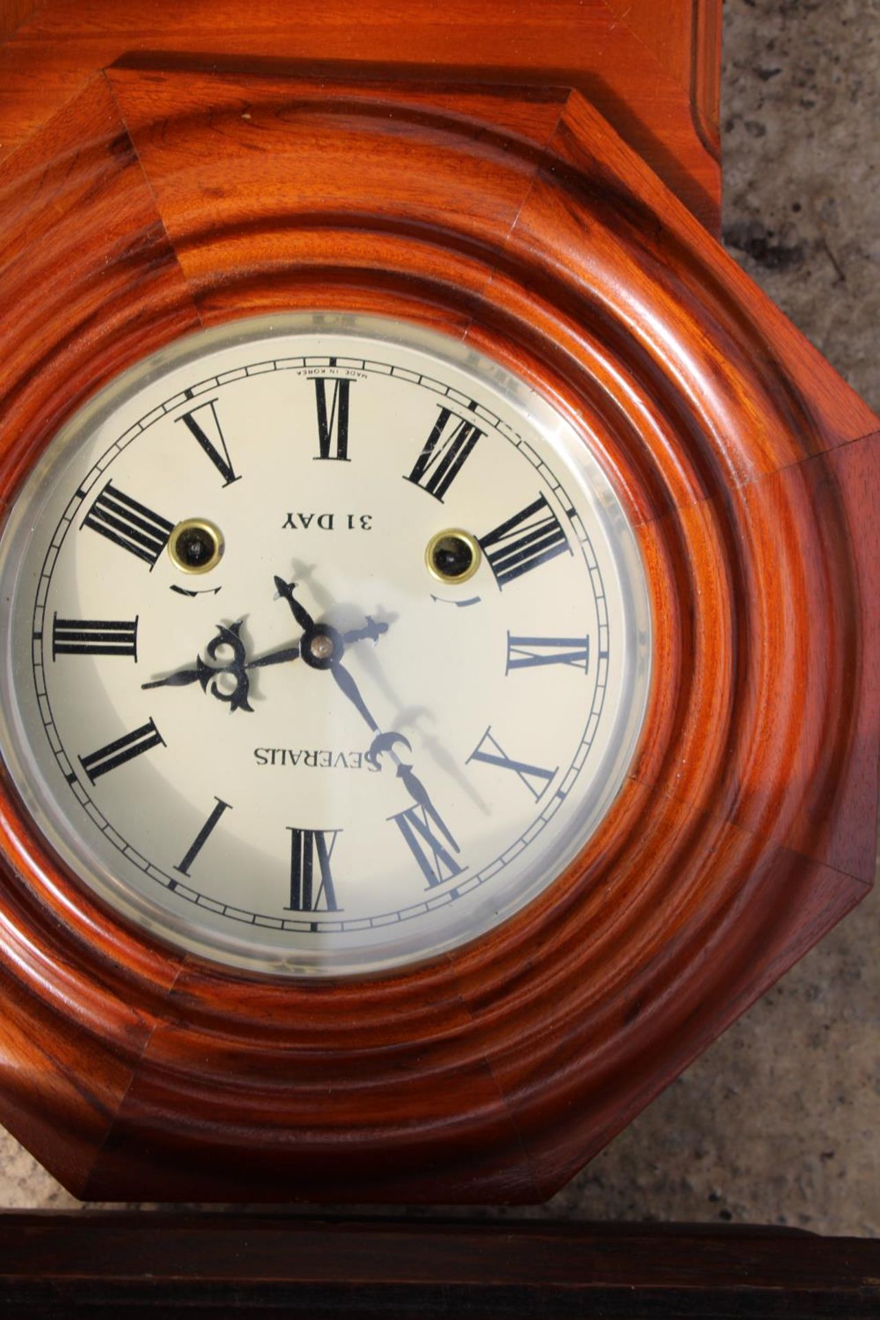 TWO CHIMING WALL CLOCKS TO INCLUDE AN OAK CASED EXAMPLE - Image 4 of 4