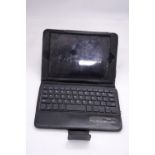 A CASED TABLET WITH KEYBOARD - NO WARRANTY GIVEN