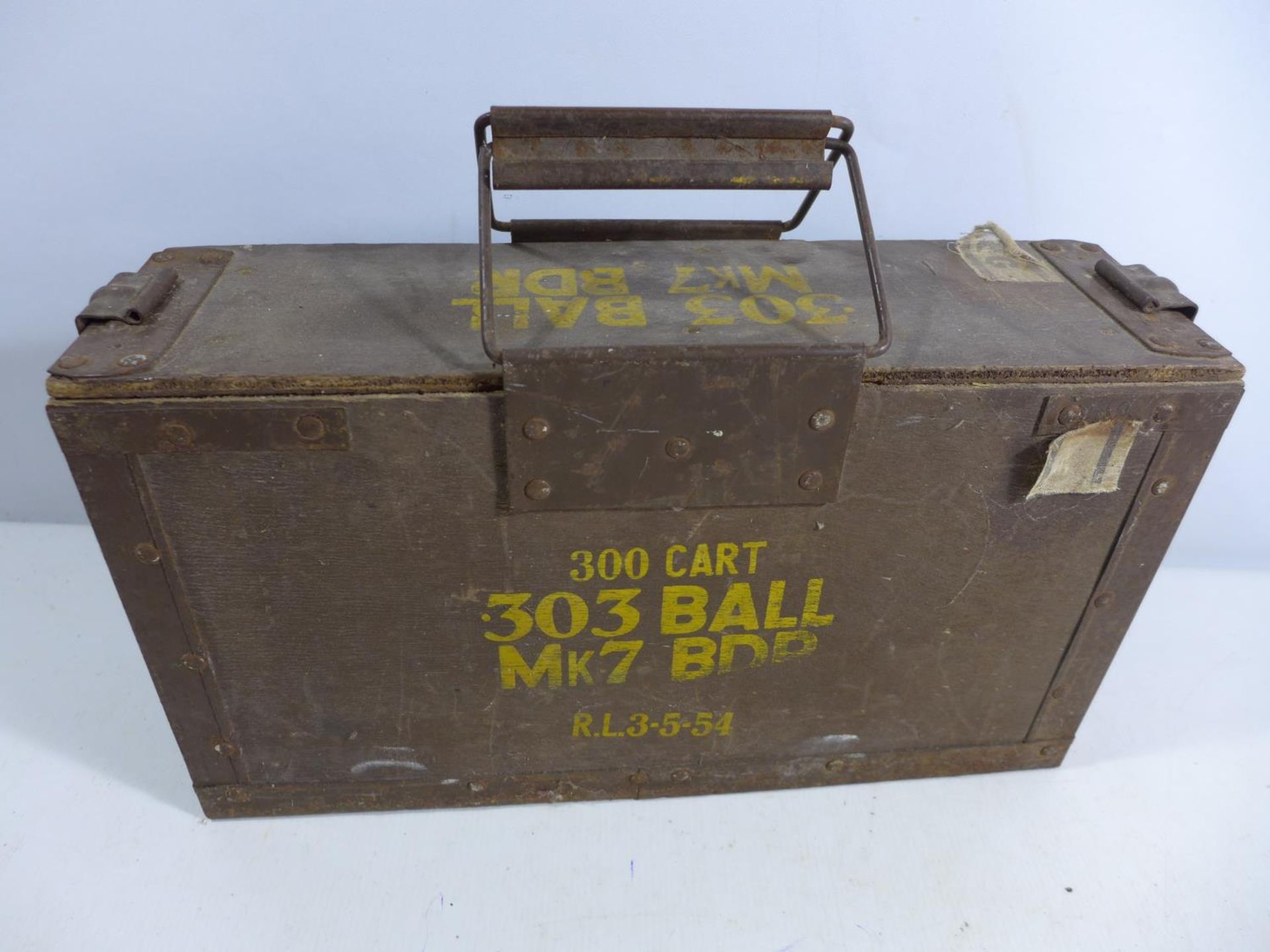 A .303 BULLET AMMUNITION BOX - Image 2 of 3