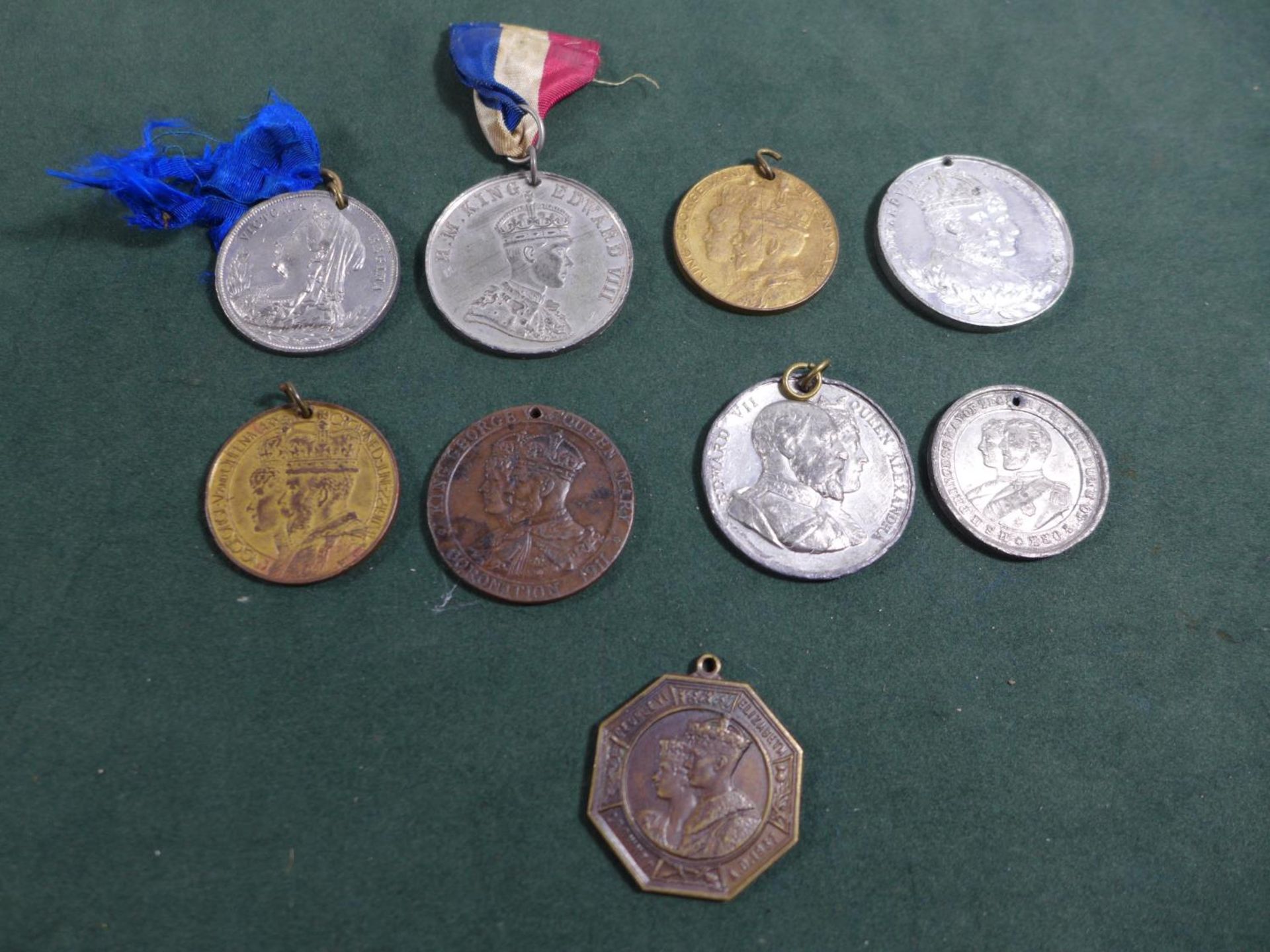 A COLLECTION OF NINE ROYAL FAMILY CORONATION AND JUBILEE MEDALS FROM THE REIGN OF QUEEN VICTORIA