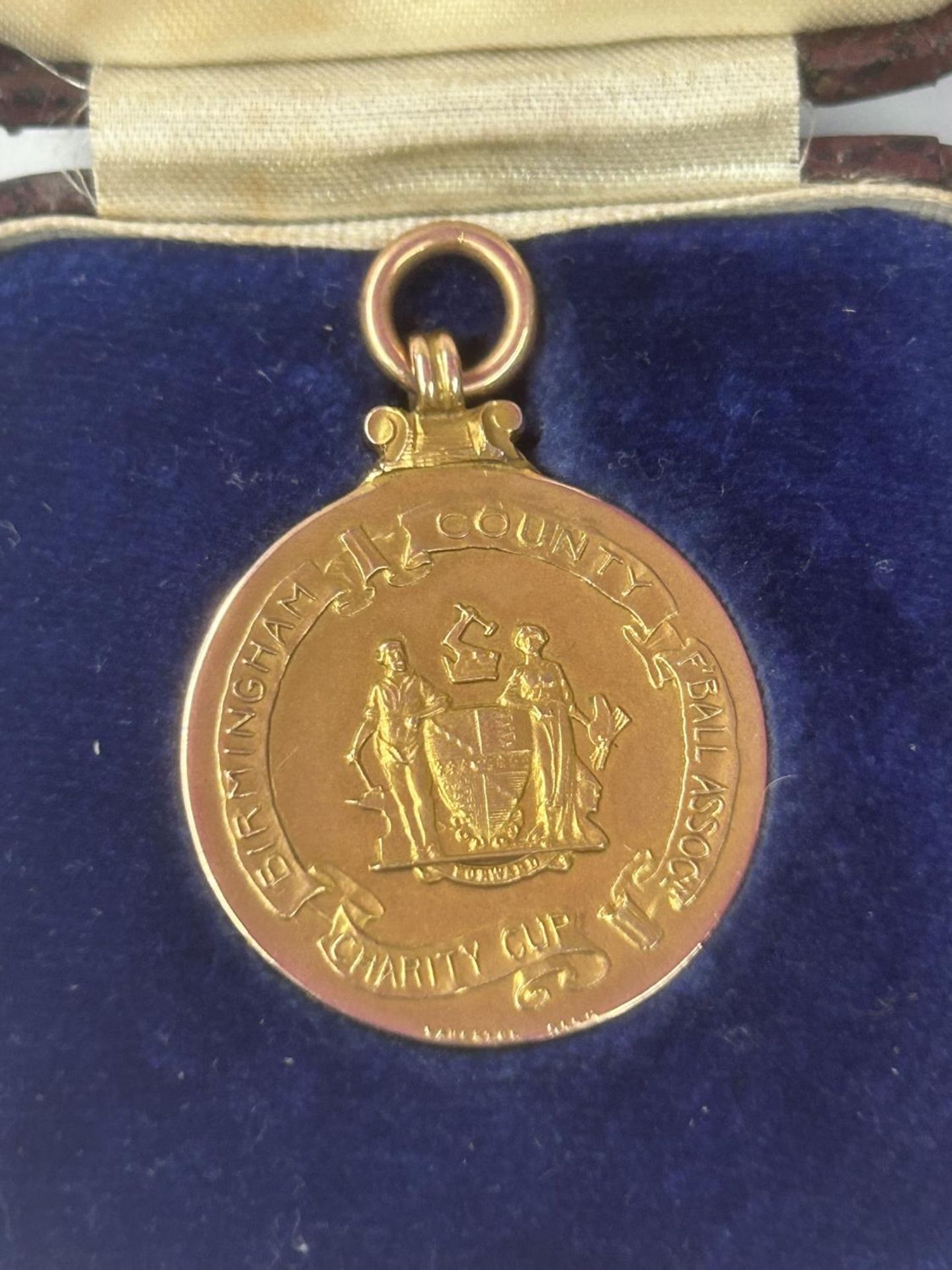 A HALLMARKED 9 CARAT GOLD BIRMINGHAM COUNTY FOOTBALL ASSOCIATION CHARITY CUP JOINT WINNERS MEDAL - Image 3 of 6