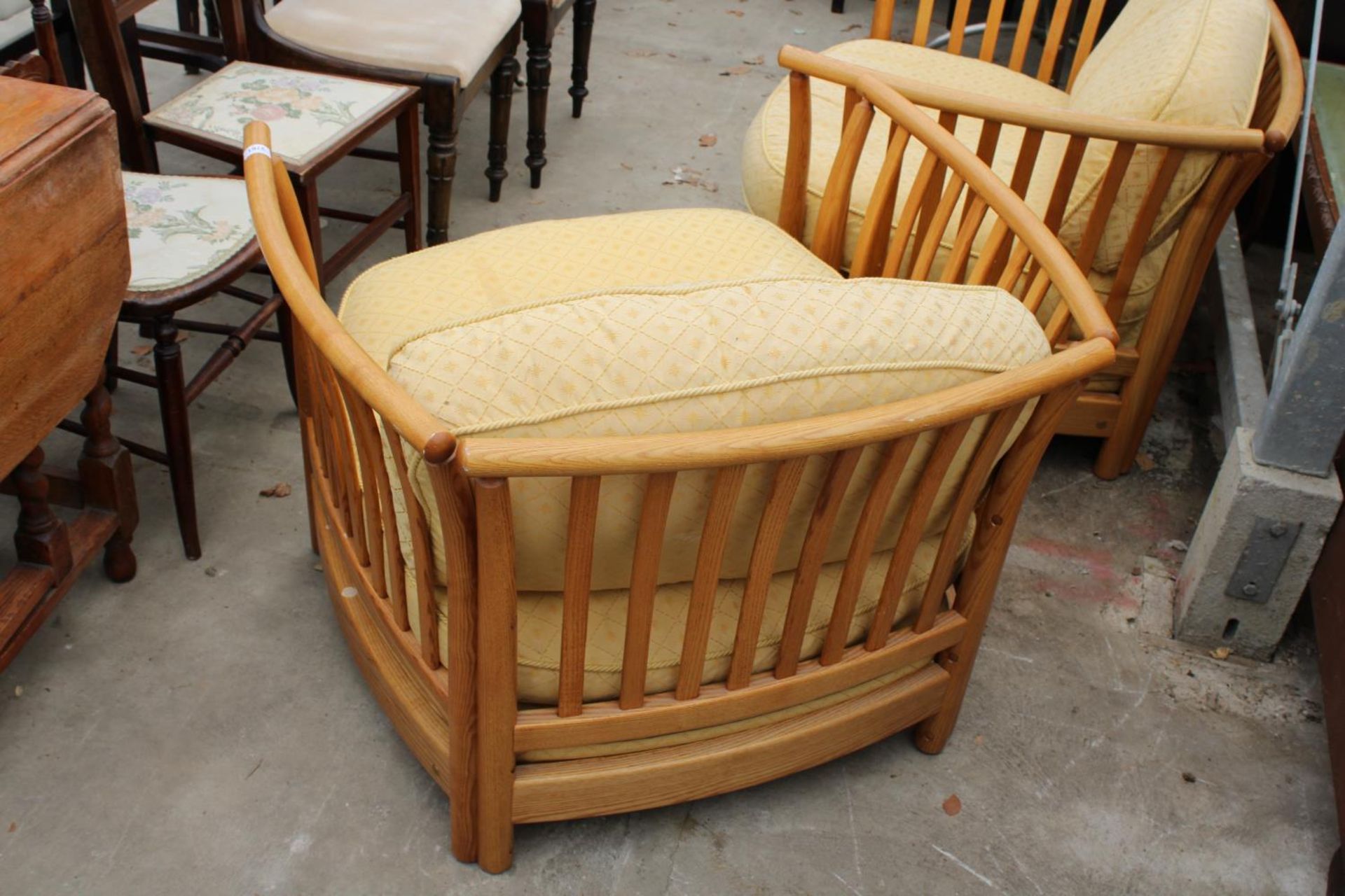 A PAIR OF ERCOL RENAISSANCE LOW BACK EASY CHAIRS - Image 6 of 6