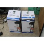 TWO AS NEW AND BOXED HOT OR COLD SHATTERPROOF VACUUM BEVERAGE DISPENSERS