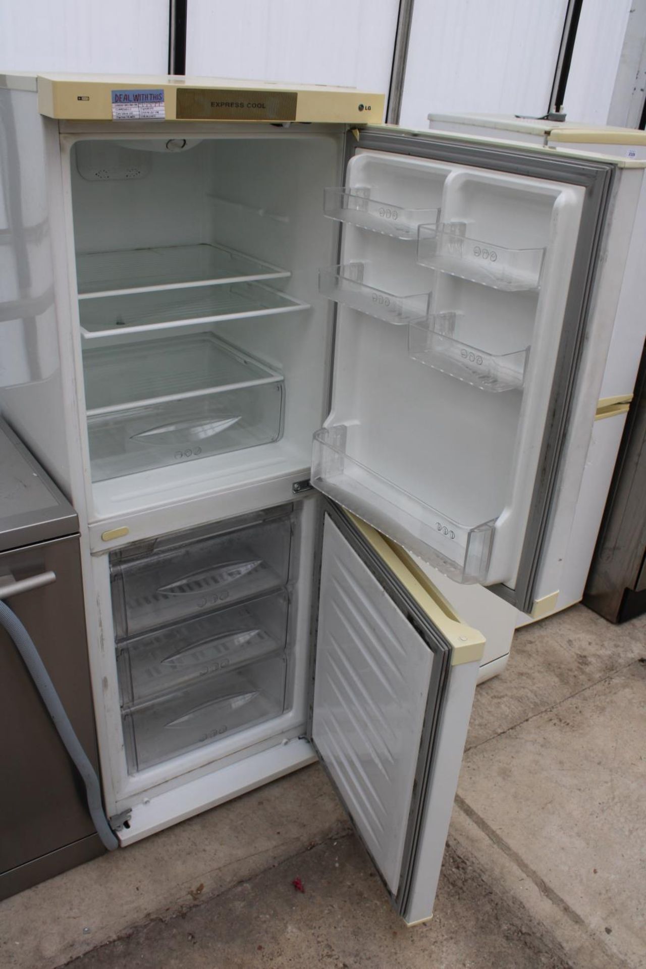 A WHITE EXPRESS COOL UPRIGHT FRIDGE FREEZER - Image 2 of 2