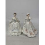 TWO ROYAL DOULTON FIGURES "ROSEMARY" HN 3143 AND "KELLY" HN 3222