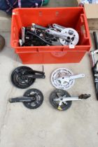 A LARGE ASSORTMENT OF BIKE GEARS